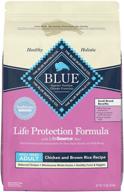 🐶 optimized adult small breed dry dog food: blue buffalo life protection formula natural logo