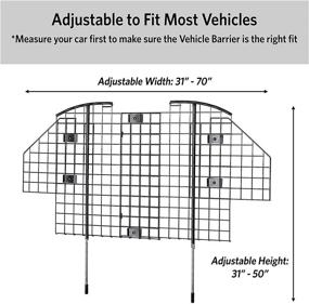 img 2 attached to 🚗 Wire Mesh Car Barrier for Pets in the Midwest