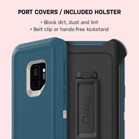 img 2 attached to 📱 OtterBox Defender Series Rugged Case & Holster for Samsung Galaxy S9 - Black - Microbial Defense, Retail Packaging