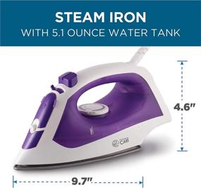img 3 attached to Purple Commercial Care 1200 Watts Steam Iron: Ultimate Performance for Professional Use