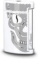 🔥 s.t. dupont d-010512 minijet lighter - white skull: ignite with style and an edgy twist! logo