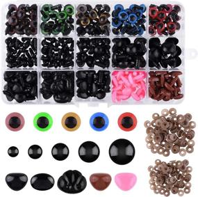 img 4 attached to 👀 TUPARKA 600 Pcs Plastic Safety Eyes and Noses: Perfect Set for Doll & Plush Craft Making