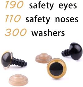 img 2 attached to 👀 TUPARKA 600 Pcs Plastic Safety Eyes and Noses: Perfect Set for Doll & Plush Craft Making