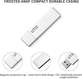 img 2 attached to 💾 UMIXGENE Ультра-быстрый SSD - Портативный флеш-накопитель с интерфейсом 3.2 Gen 2 - 128 ГБ, серебристый