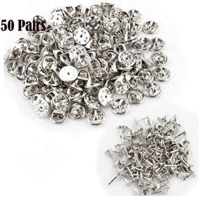 img 3 attached to 🦋 Pack of 50 Blank Pins for Craft Making - ULTNICE Butterfly Pin Clutch Back Replacement