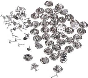 img 2 attached to 🦋 Pack of 50 Blank Pins for Craft Making - ULTNICE Butterfly Pin Clutch Back Replacement