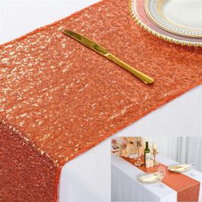 img 4 attached to Sequin Table Runner 108 14X108 Inch