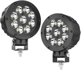 img 4 attached to High-Performance AKD Part 90W LED Pods: Round Driving & Spot 🚚 Lights for Off-Road Adventures - Ideal for Trucks, UTVs, ATVs, Pickups, and Boats