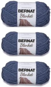 img 1 attached to Пряжа Bernat Blanket - 🧶 Оптовый набор из 3 штук - Страна Синий 161200-106