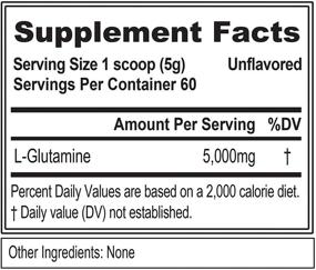 img 3 attached to 💪 Evlution Nutrition L-Glutamine 5000: Усиленное восстановление после тренировки и поддержка иммунитета с помощью чистого растительного порошка, не содержащего глютена - 60 порций!