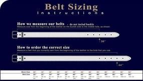 img 1 attached to 👖 Versatile Leather Belts for All Buckles - Wide Range of Colors to Choose From