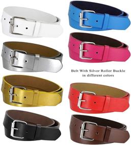 img 2 attached to 👖 Versatile Leather Belts for All Buckles - Wide Range of Colors to Choose From