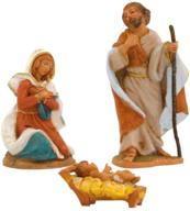 🕊️ exquisite fontanini 3.5" holy family figurine nativity village collectible 55011: a divine addition to your home decor logo