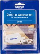 enhance your quilting and sewing with brother open toe walking foot sa188 logo