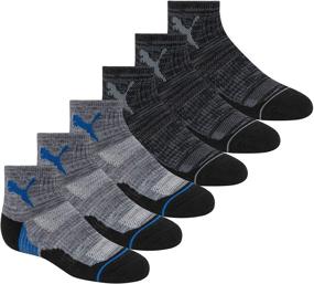 img 4 attached to Optimized for SEO: PUMA Boys' 6-Pack Quarter Crew Socks