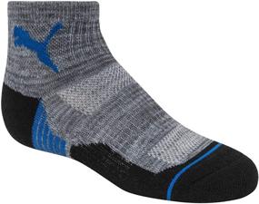 img 3 attached to Optimized for SEO: PUMA Boys' 6-Pack Quarter Crew Socks