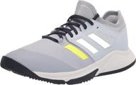 adidas court bounce silver yellow men's shoes for athletic логотип