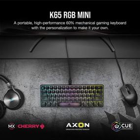 img 3 attached to Corsair K65 RGB MINI 60% Mechanical Gaming Keyboard - Customizable Backlighting, CHERRY MX Speed Keyswitches, Detachable USB Type-C Cable, AXON Hyper-Processing - Black
