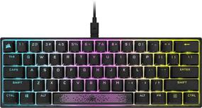 img 4 attached to Corsair K65 RGB MINI 60% Mechanical Gaming Keyboard - Customizable Backlighting, CHERRY MX Speed Keyswitches, Detachable USB Type-C Cable, AXON Hyper-Processing - Black