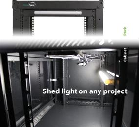 img 1 attached to 🔦 NavePoint 1U Steel Panel Light: Illuminating Standard 19 Inch Server Cabinets with Black Rack Lighting