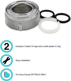 img 2 attached to 🚿 Dura Faucet DF-RK510-CP: Premium Chrome Polished RV Faucet Spout Nut and Rings Replacement Kit – Enhance Your RV Faucet with Ease
