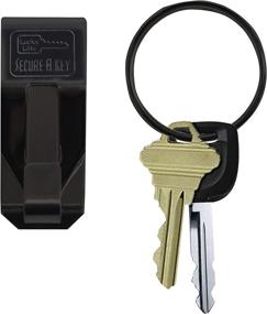 img 3 attached to Lucky Line The 'Original' Secure-A-Key Slip-On for Wide Belts, 5 Pack (Model: 47005) - Black