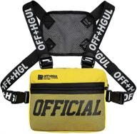 universal chest rig hands-free bag with walkie talkie holster - ideal for men and women logo