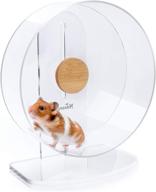 🐹 niteangel silent hamster exercise wheel - noiseless spinning acrylic running wheel for small pets: hamsters, gerbils, mice, degus, and more! logo
