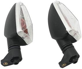 img 1 attached to 🏍️ 120mm Motorcycle Front/Rear Blinker Turn Signal Indicator Light for F800R F800S K1300R/S F800GT F800ST F800GS S1000RR C600 G650GS F765GS - Transparent Finish