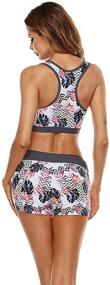 img 1 attached to Womens Swimsuits Racerback Boyshort Bottom（M，Black Women's Clothing in Swimsuits & Cover Ups