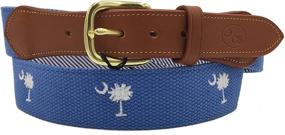 img 3 attached to Carolina Award-Winning Embroidered Boys' Accessories for Belts from Charleston Belt