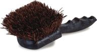 🧹 carlisle 3651300 ergonomic palmyra water bucket scrub brush: efficient cleaning solution, 8-1/2" x 3", natural/black logo