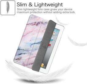 img 1 attached to Fintie Case For IPad 2 3 4 (Old Model) - Lightweight Smart Slim Shell Translucent Frosted Back Cover Auto Wake/Sleep For IPad 4Th Generation Retina Display