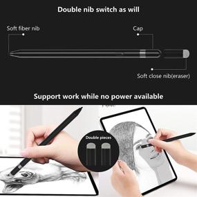 img 3 attached to Selvim 1.5mm Fine Point Active Stylus Pen for Touch Screens - Rechargeable Smart Digital Pencil Compatible with Touch Screen Phones, iPads, and Tablets