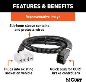 img 3 attached to Effortless Trailer Brake Controller Wiring Harness for Ford, Land 🚗 Rover, Lincoln, Mercury Trucks and SUVs - CURT 51323 Plug-and-Play Solution