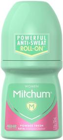 img 4 attached to 💦 Mitchum Roll-On Antiperspirant Deodorant for Women, Powder Fresh Scent, 1.7oz.