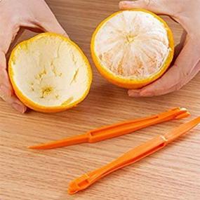 img 1 attached to 🍊 6-Pack Orange Peeler Tools: Effortlessly Peel Citrus Fruits with this Easy-to-Use Plastic Slicer Cutter - Must-Have Kitchen Gadget for Cooking Enthusiasts!