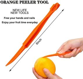 img 2 attached to 🍊 6-Pack Orange Peeler Tools: Effortlessly Peel Citrus Fruits with this Easy-to-Use Plastic Slicer Cutter - Must-Have Kitchen Gadget for Cooking Enthusiasts!