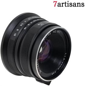 img 3 attached to 📸 7artisans 25mm F1.8 APS-C Manual Fixed Lens for Micro Four Thirds MFT M4/3 Cameras Panasonic & Olympus - Black