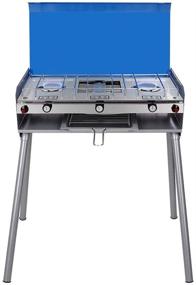 img 4 attached to 🔥 Camplux Propane Camping Stove with 2 Burners, 1 Grill, and Regulator - Portable Outdoor Gas Stove with Auto-Ignition, Total Power of 15,000 BTU