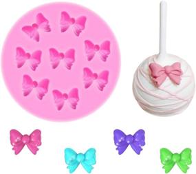 img 4 attached to 🎂 Yunko W0770: Create Stunning Decorations with 8 Mini Bows Silicone Mould for DIY Cake Decorating and Fondant Sugar Bow Craft Molds