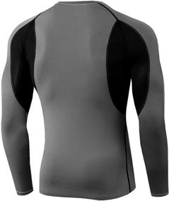img 3 attached to Crewneck Athletic Sweatshirt Long Sleeve Pullover Men's Clothing