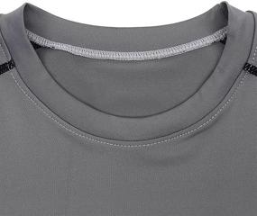 img 2 attached to Crewneck Athletic Sweatshirt Long Sleeve Pullover Men's Clothing
