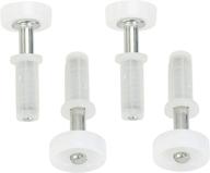 🚪 high-quality harrier hardware spring-loaded bi-fold door top roller guide wheel, 4-pack: premium performance at an affordable price логотип