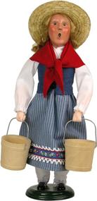 img 1 attached to 🎶 8 Maids A-Milking Caroler Figurine from Byers' Choice - #738 in The 12 Days of Christmas Collection