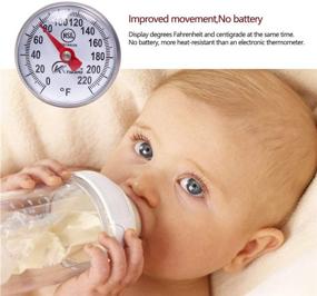 img 3 attached to KT THERMO 1-Inch Dial Instant Read Thermometer - Ideal for Coffee Drinks and Chocolate Milk Foam