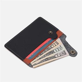 img 3 attached to 💳 Handmade Minimalist Leather Wallets for Credit