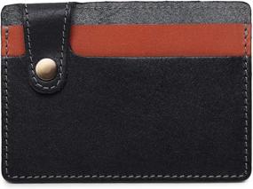 img 4 attached to 💳 Handmade Minimalist Leather Wallets for Credit