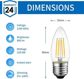 img 1 attached to 💡 Candelabra Equivalent Chandelier Decorative - ANWIO