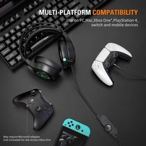 img 3 attached to 🎧 Kick V3 Headsets: Immersive Stereo Sound with Noise Canceling Mic for PS4, Xbox One, PC, and MAC Gaming